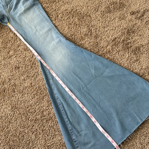 Free People Just Float On Flare Bellbottom Jeans Light Wash - Picture 10 of 10